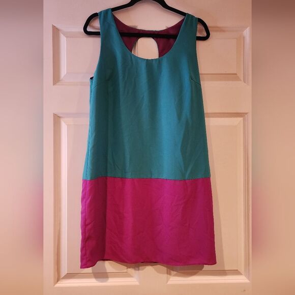 Karlie two toned sleeveless mini dress L - Picture 1 of 4